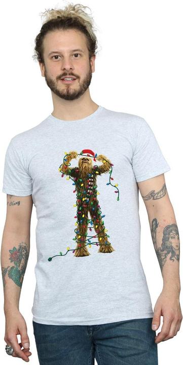 Immagine prodotto Star Wars Chewbacca Christmas Lights Maglietta Uomo (3XL)