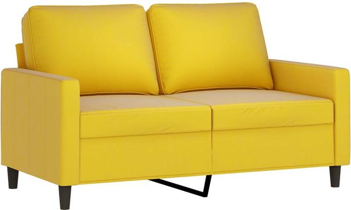 Actual product image VidaXL Sofa set armchair sofa couch living room design sofa 4-piece yellow velvet