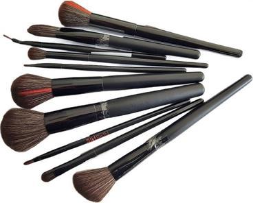 Hiskin Hiskinset Mahagoni Makeup Pinsel Set 10 Teile