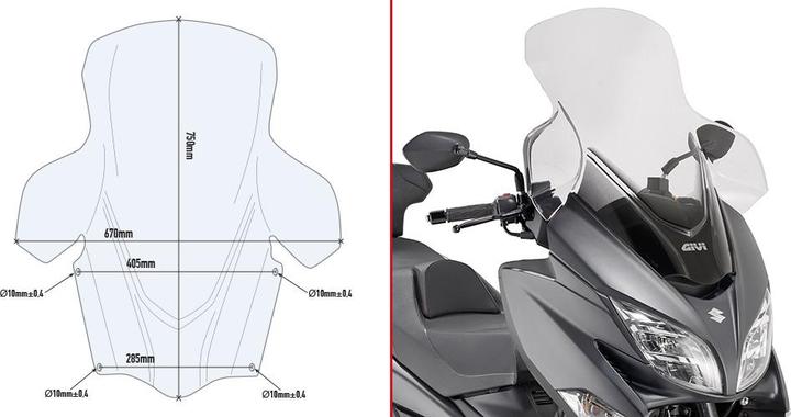 Produktbild Givi Suzuki Burgman 400 (2017 à 2020)