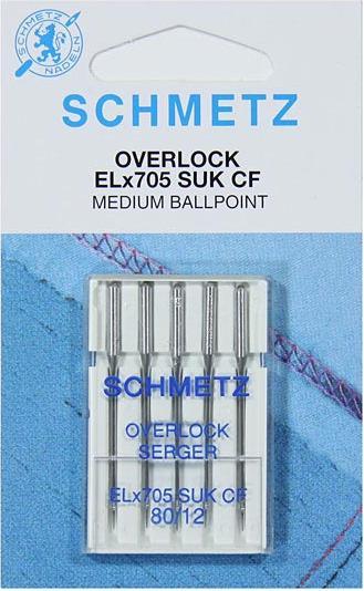Produktbild Schmetz Nähmaschinennadeln Overlock Stärke 80 5 St