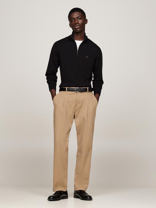 Produktbild Tommy Hilfiger Pima CTN Cashmere Pullover Zip Mock Black (XXL)