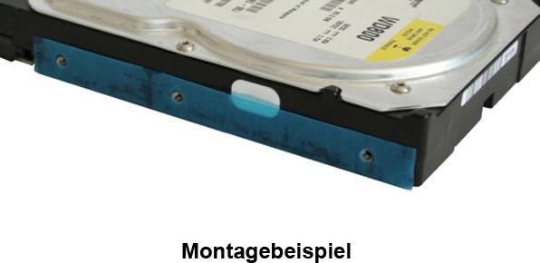 Produktbild Aquatuning Gummi Unterlegschiene, zur Festplatten-Entkopplung