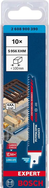 Actual product image Bosch Professional Zubehör EXPERT 'Multi Material' 956 XHM reciprocating saw blade, 10 pieces