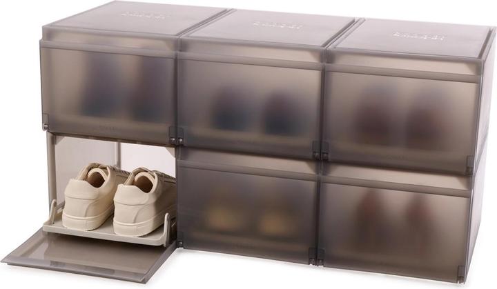 Actual product image Joseph Joseph Set of 6-piece shoe boxes. ShoeCasePremium