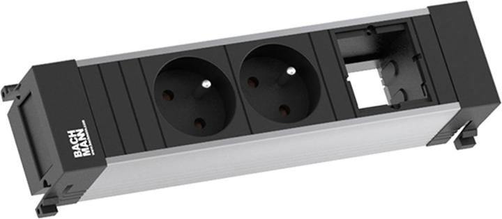 Produktbild Bachmann POWER FRAME - Steckdosenleiste - Wechselstrom 230 V (2 x, CEE 7/3, CEE 7/5, 0.20 m)