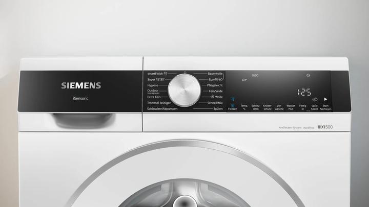 Actual product image Siemens iQ500, Washing machine, front loader, 10 kg, 1600 rpm, WG56G2Z90 (10 kg, Left)