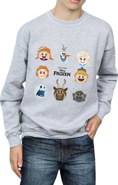 Immagine prodotto Disney Frozen Heads Felpa Ragazzi (140, 146)
