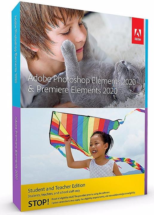 Produktbild Adobe Photoshop Elements 2020 & Premiere Elements 2020 Student/Teacher (Nachweis erforderlich) (1 User, unbegrenzt)