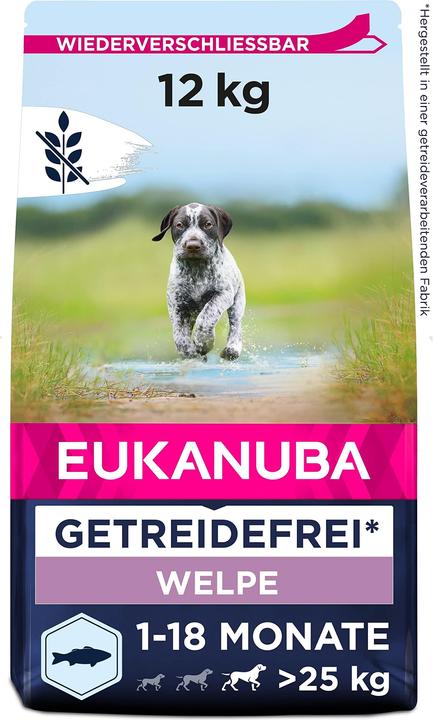 Actual product image Eukanuba Grainfree Puppy L/XL Salmon (Puppy + kitten, 1 pcs., 12000 g)
