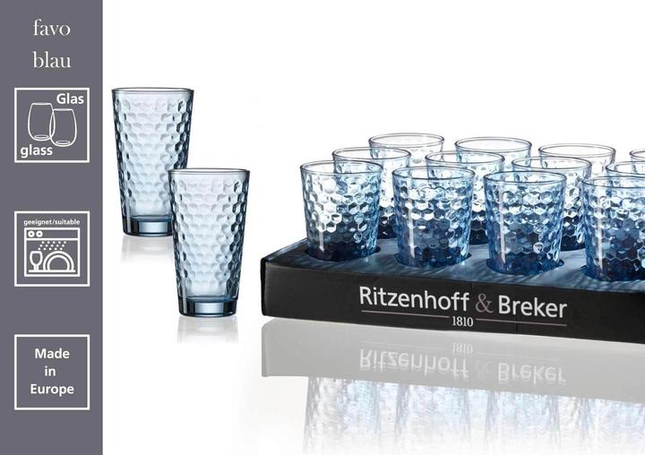 Actual product image Ritzenhoff & Breker Favo Longdrinkgläser (0.40 l, 12 x)