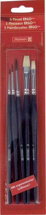 Actual product image ErgoLine brush set size 2, 4, 6, 10, 5-piece