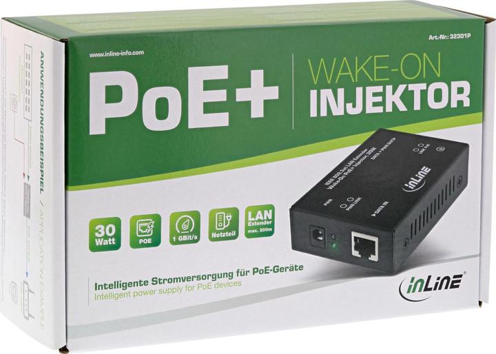 Produktbild InLine PoE+ Inj. 1 Port