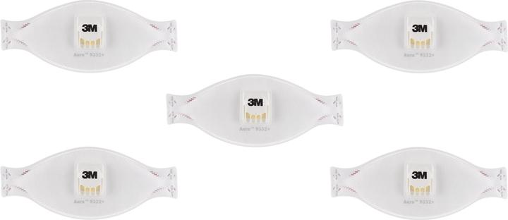 Produktbild 3M Atemschutzmaske, weiss (FFP3, 5 x)