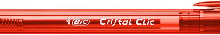 Actual product image Bic CRISTAL CLIC - non-refillable (Red, 20 x)