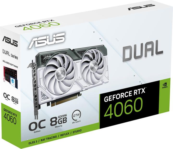 Image du produit ASUS DUAL-RTX4060-O8G-WHITE (8 Go)