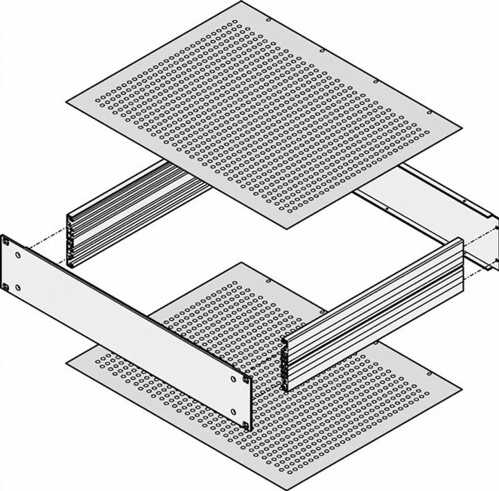 Schroff Cover Plates - Cover Plate 280t Perforated