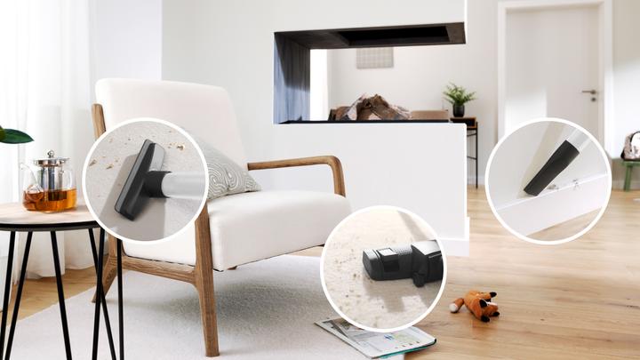 Actual product image Bosch Hausgeräte Series 4, Vacuum cleaner with bag, ProHygienic, White, BGD41HYG