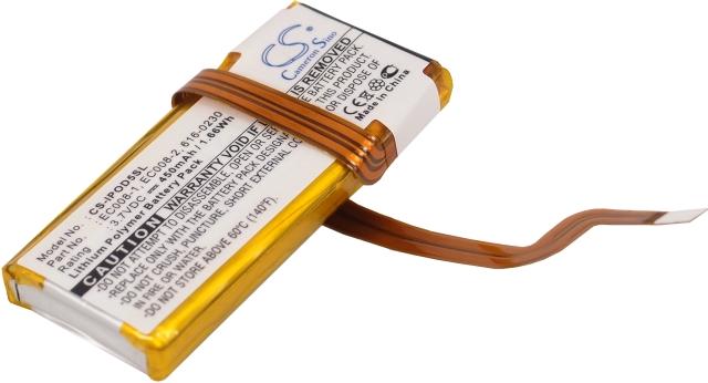 Produktbild NoName Battery for Apple iPod EC008, Classic 6th Gen etc. 450mAh, 3.7V