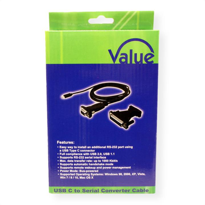 Immagine prodotto Value Convertitore USB - > seriale (1.80 m)