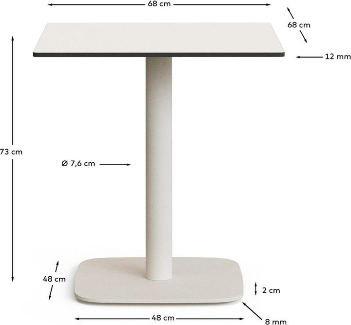Image du produit Kave Home Dina (68 x 68 x 73 cm)