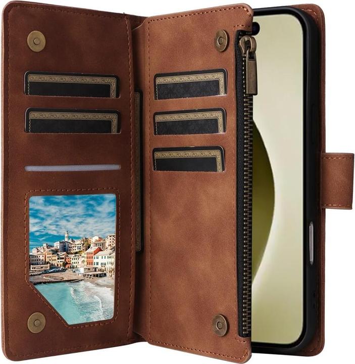 Immagine prodotto Cover-Discount iPhone 16 Pro - Custodia a portafoglio con cordino (Apple iPhone 16 Pro)