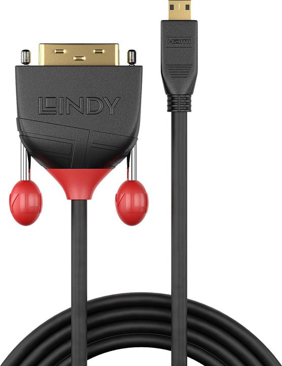 Immagine prodotto Lindy micro HDMI (Typ D) — DVI (3 m, HDMI, DVI)