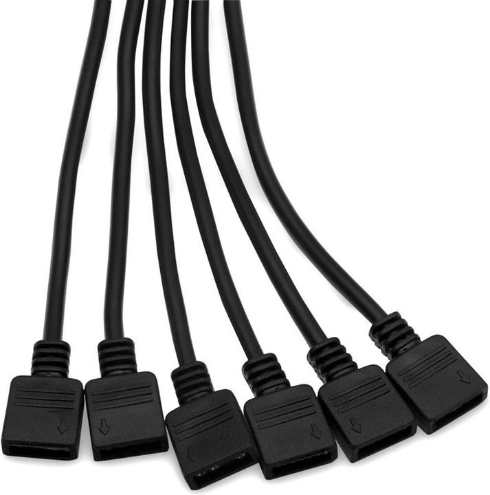Produktbild EKWB EK Vanduo Blocks 6-Wege-EK-D-RGB-Verteilerkabel