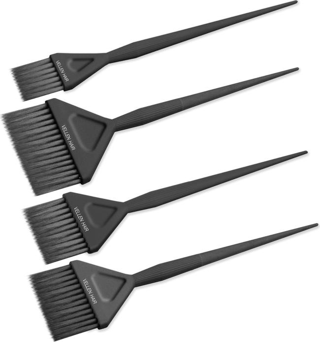 Image du produit Vellen Hair Set de pinceaux à colorer, pack de 4, noir