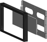 Image du produit Hagor Inbox Digital Signage - Boîtier pour panneau plat - noir - Taille d'écran : 116.