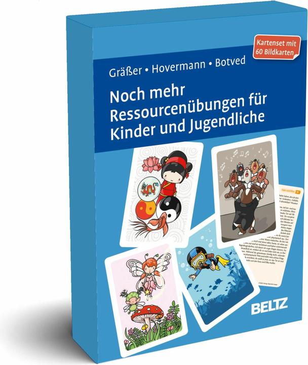 Produktbild Noch mehr Ressourcenübungen für Kinder und Jugendliche, 60 Karten (Deutsch)