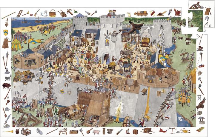 Produktbild Djeco Die Burg, 100 Teile (100 Teile)