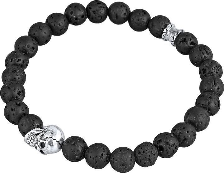 Produktbild Kuzzoi Perle, Totenkopf (21 cm, Lava, 925er Sterling Silber, Plastik)