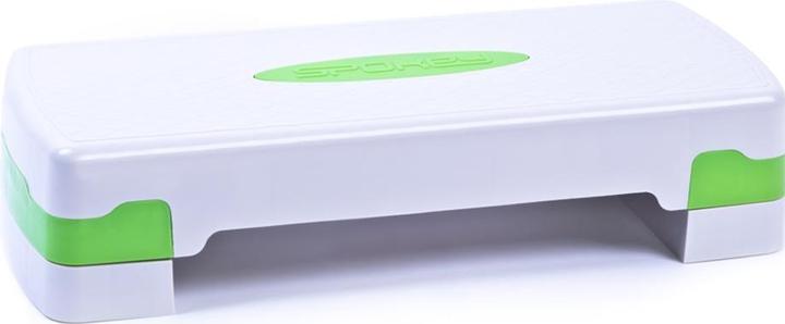 Produktbild Spokey Basic IV Zweistufiger Aerobic-Stepper, weiss und grün, 920946