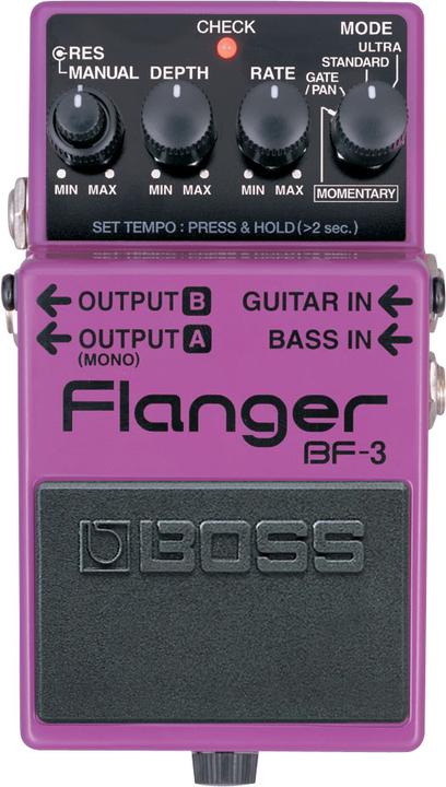 Actual product image BOSS BF-3 effects pedal Expression pedal Black, Purple (Guitar, Bass, Keyboard)