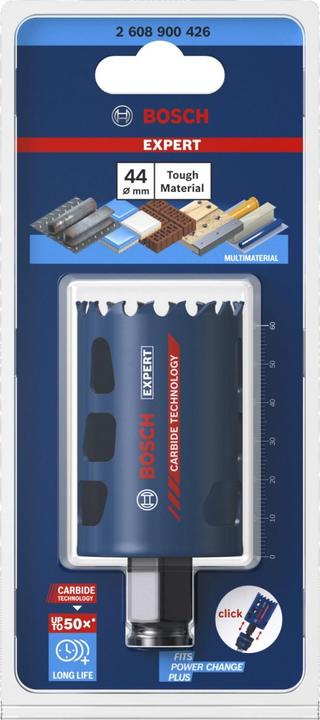 Produktbild Bosch Professional Zubehör EXPERT Tough Material Lochsäge, 44 x 60 mm (44 mm)