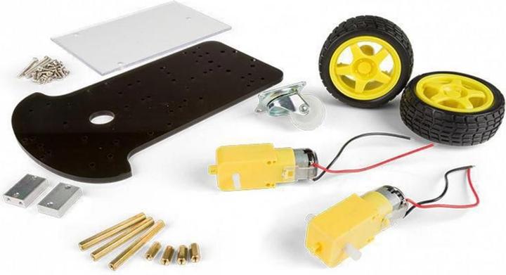 Actual product image Velleman 2 Wheel Drive Motor Chassis Kit