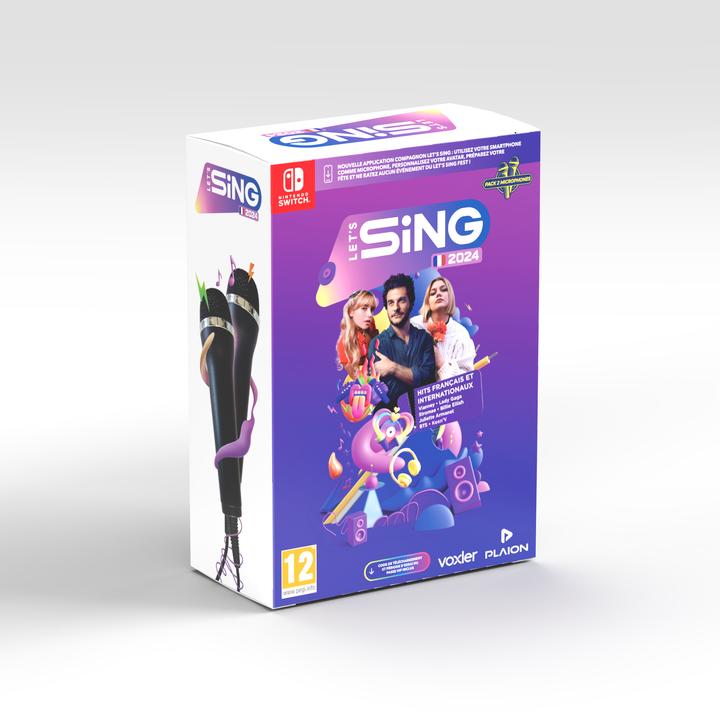 Actual product image Ravenscourt Let's Sing 2024 French Version (+ 2 Mics) (Switch, FR)