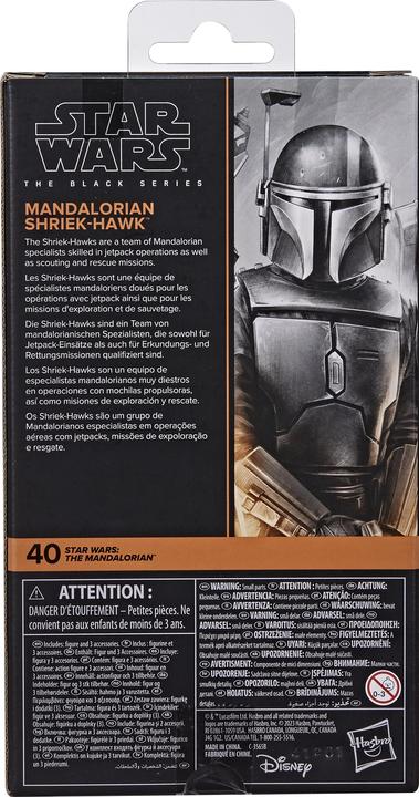 Immagine prodotto Hasbro Star Wars: The Mandalorian Black Series figurine Mandalorian Shriek-Hawk