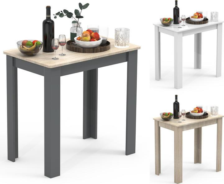 Produktbild VCM Holz Esstisch Küchentisch Esal 76 x 80 x 50 cm (80 x 50 x 76 cm)