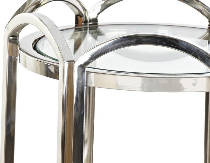 Produktbild DKD Home Decor Side table Crystal Silver Metal 40 x 40 x 110 cm (40 x 40 x 110 cm)