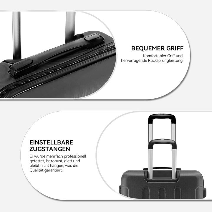 Produktbild Beibye Hartschalen-Reisekoffer-Set (110 l, Handgepäck (bis 50l), M (50 - 90l), L (90 - 115l))