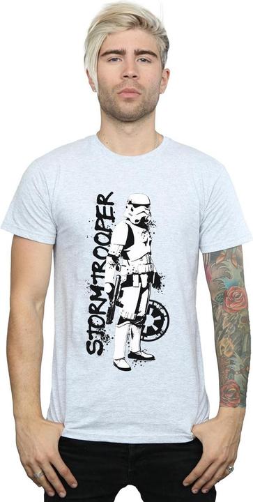 Actual product image Star Wars Mens The Mandalorian Splat Stormtrooper T-Shirt (XL)