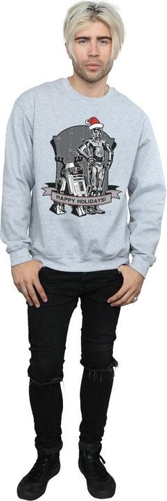 Produktbild Star Wars C3PO And R2D2 Christmas Holidays Sweatshirt (3XL)