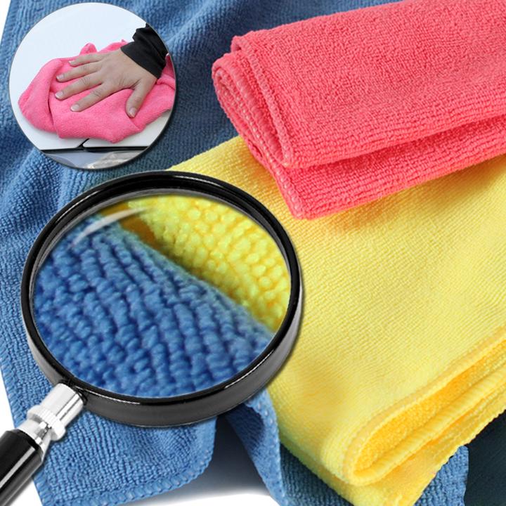 Actual product image tectake 200 microfiber cloths