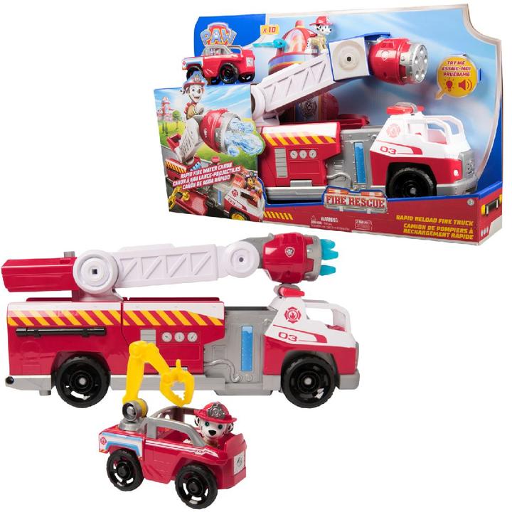 Actual product image Spin Master PAWPatrol-Fire Rescue-Deluxe Feuerwehr Fahrzeug