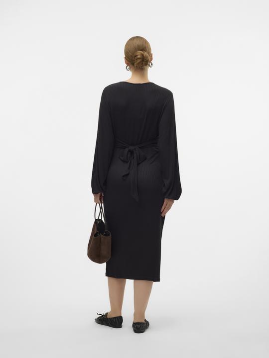 Produktbild Mamalicious Normal geschnitten V-Ausschnitt Midikleid Kleid (M)