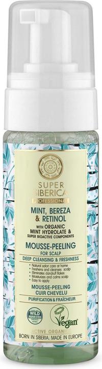 Natura Siberica Super Mint, Bereza & Retinol Scalp Mousse Peeling 170ml (170 ml)