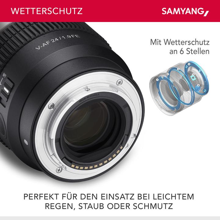 Actual product image Samyang V-AF 24mm T1.9, Sony E (Sony E, full size, APS-C / DX)