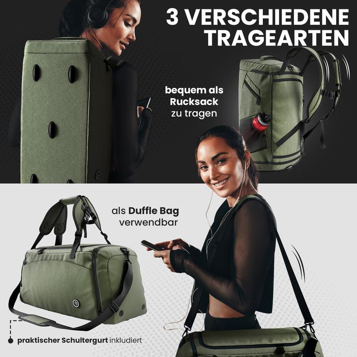 Immagine prodotto BeMaxx Borsa da allenamento per lo sport, 60L, Verde (60 l)